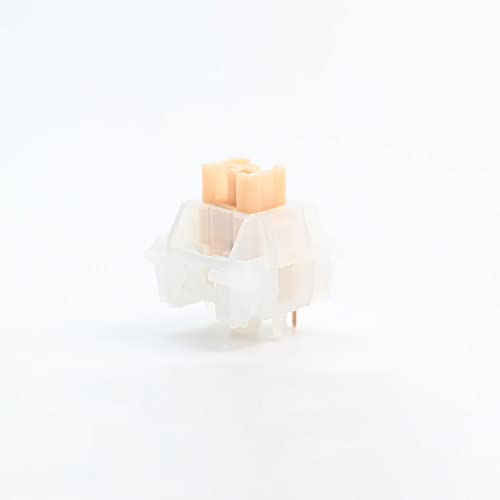 DucKey Outemu Jade Switch, Linear/Clicky/Silent Tactile Lubed RGB 5Pin MX Schalter Für Mechanische Tastatur (Color : Silent Yellow Jade, Size : 110Pcs)