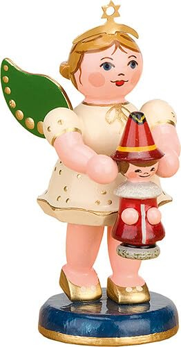 Hubrig Volkskunst GmbH Engel mit Wichtel - 6,5 cm