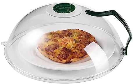 Microwave Cover with Handle, Microwave Splatter Cover for Food, Microwave Plate Cover Microwave Splatter Guard, Anti-Splatter with Steam Vents Keeps Microwave Oven Clean