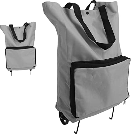 Carrito Compra,Bolsa de Compras Plegable con Ruedas,Carro Compra 2 Ruedas,Carro de Compras Plegable de Tela Oxford para supermercado Viaje casa Camping Carro Compra Plegables