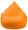 Droplet-Lounge Tropfenform Sitzsack mit Füllung | für Kinder Erwachsene | Indoor & Outdoor geeignet | Wasser-& Schmutzabweisend | Sitzkissen Bodenkissen Beanbag (XXL Durchmesser 80 cm, Neonorange)