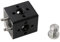 HangTon Block 3/8 Zoll Gewinde-Verlängerungsadapter für ARRI Sony RED Kamera Monitor, Fokus-Motor, Teradek Wireless System schwarz quadratisch