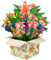 Magic Ants Blumen Papier Pop-up Karten - Blumenstrauß 3D Popup Grußkarte - Pop-up Geburtstagskarte für Mama - Jahrestagskarte-Dankeschön Karte für Frauen, Muttertag - Umschlag inklusive (Lilie)
