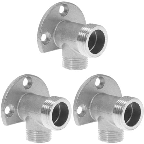 OSALADI 3pezzi Supporto Per Rubinetto Muro Adattatore Per Di Esterna Inossidabile Facile Installazione Compatibile Con Rubinetti Esistenti Accessorio Di Alta Durabilità