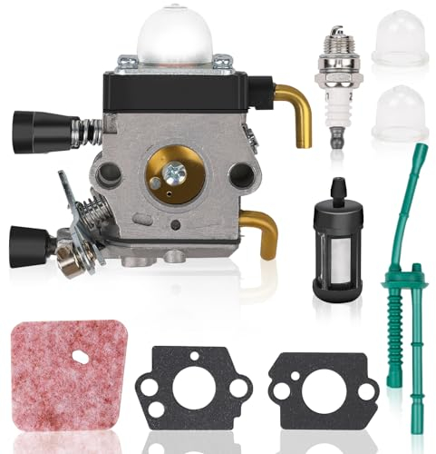 Vergasersatz für STIHL C1Q-S97 FS38 FS55R FS55 FS45 FS46 KM55R HL45 HS45 FS45L FS45C FS46C FS55C FS55RC FC55 Kompletter Satz Vergaserzubehör im Lieferumfang enthalten