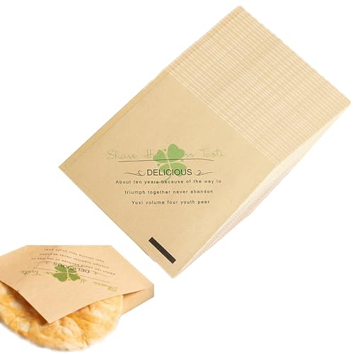 Wrap Papier, 100 Stück Burger Papier Einweg Käsepapier 15 X 15cm Umweltfreundliches Dönertüten Dreieckige Burger Tüten Deli Kraftpapier Snacktüten für Lebensmittelverpackungen