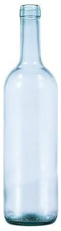 FERRAMENTA BONIFAZIO Bottiglia Bordolese per Vino (750ml) Trasparente con predisposizione Tappo Sughero Bottiglie per Amari Pregiati in Vetro (60 Pz)