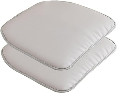 Stuhlkissen mit Bändern (43 * 41cm) 1/2/4er set Outdoor/Innen Sitzkissen Stuhl rutschfest Sitzauflage Sitzpolster halbrund für Stühle in Haus /Garten /Büro/Esszimmerstuhl ( Color : A3 , Size : 40X43cm