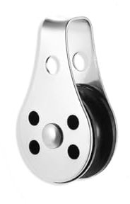 Aqxyki 26mm Stainless Steel Pulley Single Wheel Rotating Lifting Rope Pulley Set Lifting Wheel Tools Runner Kayak Boat Accessories(Size:2PCS)