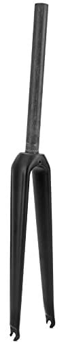VGEBY Bike Front Fork, 700C Lengthened Bike Disc Brake Front Forks Carbon Fiber Mountain Fork C Brake Straight Tube Quick Disconnection (3K Matte
