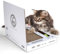 Valley Of Wellness Interaktives Katzen-Laptop-Spielzeug, langlebiger Katzencomputer mit Kratzer, fördert körperliche Aktivität, große Ablenkung und Möbelschutz für Haustierbesitzer