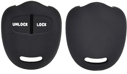XEBRAD 2 Buttons Silicone Key Case Cover Keyless Fob Shell, for Mitsubishi, Lancer Outlander Pajero Mirage Triton ASX Grandis 2006-2015 car key shell
