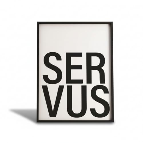 Generisch SERVUS Poster Bayern Bild Kunstdruck Fine Art Print