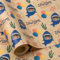 RUSPEPA Birthday Wrapping Paper Roll for Kids - Mini Roll - Gift Wrap with Sharks, Balloons, HAVE A JAWSOME BIRTHDAY Text for Boys' and Girls' Birthday, Party Celebrations - 43.2cm x 5m