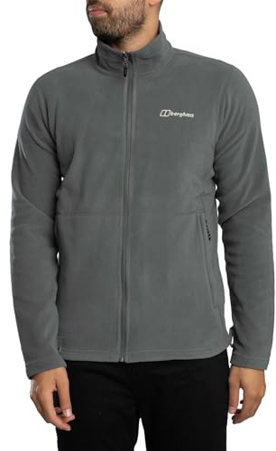 Berghaus Men's Prism Micro Polartec Fleece Full Zip Jacket Fleece Full Zip, Grey, M