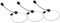 Kisangel Headset Toy Costume Prop Pretend Headset Microphone Rock Costume Accessory