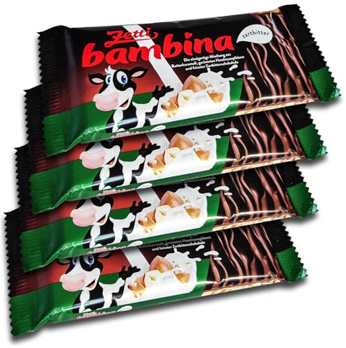 4 er Pack Zetti bambina Zartbitter Tafel 4 x 100g