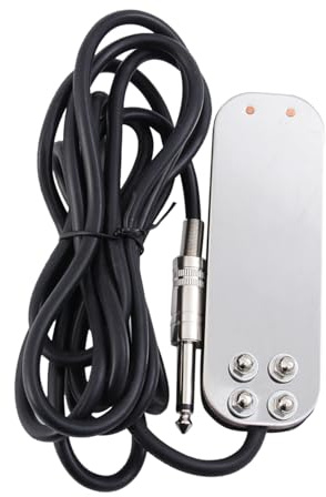 FRCOLOR Fußpedal für Maschinen Langlebiges Kabel Professionelles Pedal für Tattoo und Nähmaschinen Leicht und Stabil Anwendung