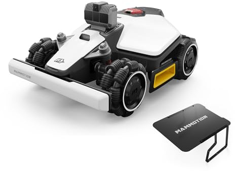 MAMMOTION LUBA Mini AWD LiDAR – Robot Tondeuse sans Fil Périphérique, avec LiDAR 3D+Vision, sans Antenne RTK, Cartographie Automatique, 1 500 m² Recommandés, Module 4G, Pente Jusqu’à 80%