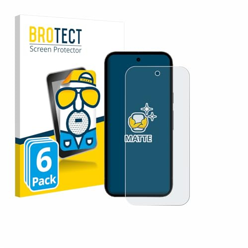 BROTECT Schutzfolie für Google Pixel 10a | 6 Stück Entspiegelnder Displayschutz Made in Germany Matte Displayschutz-Folie Anti-Reflex Anti-Fingerprint Einfache Montage