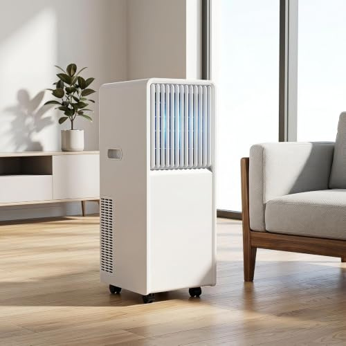 DAEFAG Aire Acondicionado Portátil 12000 BTU con Mando, 3 Modos de Enfriamiento, Temporizador 24h, para Habitaciones hasta 51 m², Kit de Instalación para Ventana, Ench, 14000 BTU, 14000 BTU