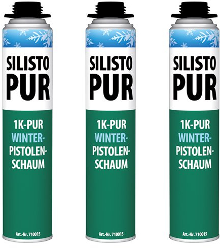 SILISTO PUR 1K WINTER Pistolenschaum 3 x 750ml bis -10°C verarbeitbar