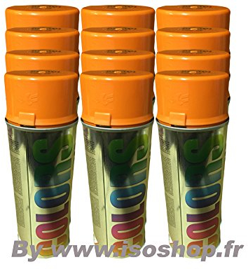 DUPLI-COLOR Malerei Farbe Rot Flamme RAL 2004 Lackspray Set 12 x 400ml