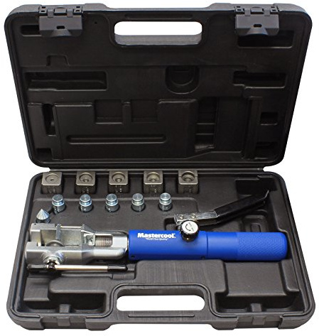 Mastercool 72480 Blue & Silver 37 Degree Flaring/Double Flaring Hydraulic Tool Kit