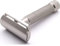 Rex Supply Company Rasierhobel Rex Envoy, 100 % Edelstahl, 3-teiliger Rasierhobel mit Doppelklinge, handgefertigt in den USA