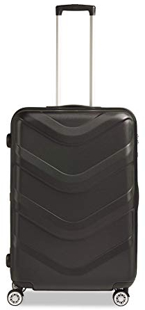 STRATIC Arrow 2 Hartschalen-Koffer Trolley Reisekoffer Rollkoffer 4 Rollen TSA-Zahlenschloss, Größe L, Black