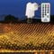 204 LEDs Lichternetz Außen, 3M x 2M Netz Lichterkette Stecker mit Fernbedienung 8 Modi Timer, Wasserdichte Mesh Lichtervorhang, für Christbaum Weihnachten Party Garten Innen Dekorationen, Warmweiß