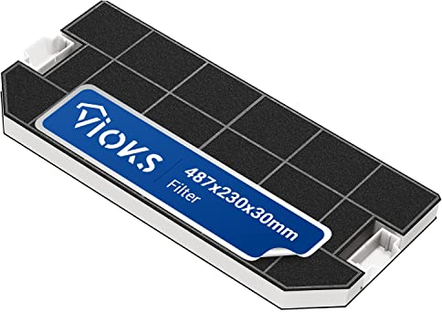 VIOKS Dunstabzug Filter Dunstabzugshaube Aktivkohle 487x230mm Ersatz für Siemens Dunstabzugshaube Bosch Filter 00460367 DHZ3300 LZ33000 Z5146X0 - Aktivkohlefilter Dunstabzugshаube Kohlefilter