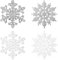 36 Stück Weihnachten Schneeflocken, Glitter Schneeflocken, Plastik Aufhängen Weihnachtsbaum, Schneeflocken Weihnachten Deko, Hängende Ornamente Schneeflockendeko für Christbaumschmuck