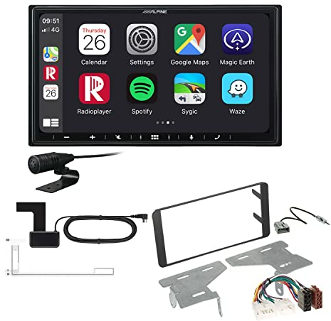 Alpine ILX-W690D 2-DIN Autoradio CarPlay Android Auto Bluetooth DAB HDMI USB passend für Subaru BRZ ab 2012 schwarz