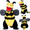 Randimals B-Rex Dino Plüschtier & Biene Kuscheltier Hybrid - B-Rex & Stofftier Biene Plüschtiere - Knuddeliges Kuscheltier T-Rex & Biene - Niedliche Plüschtiere Freundschaft & Abenteuer