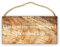 CECE&COLE Targa in legno personalizzata personalizzata per porta sospesa-vintage con scritta in lingua inglese Add Your Text, colore legno, 30 x 15 cm