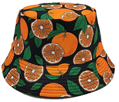 Stylex Funky Bucket Hats 11 Designs Funny Festival Party Stylish Accessories (Oranges)