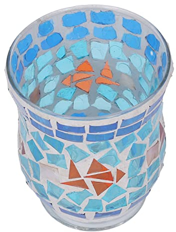 Dpofirs Orientalisches Mosaik Windlicht, Orientalische Glas Teelichthalter orientalisch, Marokkanische Windlichter aus Glas als Dekoration, Windlicht Dekoration für Geburtstag, Hochzeit, Weihnachten