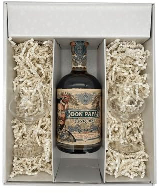 Coffret cadeau Blanc - Rhum – Don Papa Baroko – 2 verres Chef & Sommelier