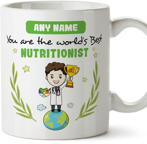 Mugffins Tassen Personalisierten für ERNÄHRUNGSBERATER Mann - Auf Englisch - You are World's Best - 11 oz / 330 ml - Individuell Anpassbar Geschenk Mitarbeiter