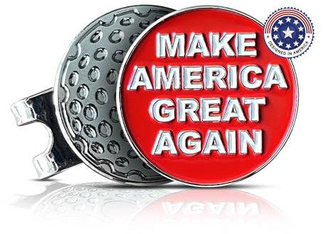 wolph Funny Golf Hat Clip with Enamel Magnetic Ball Marker