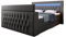 Luxusbetten24 Boxspringbett Sonino 180x200 Doppelbett Polsterbett Bett mit TV Lift, RGB-Beleuchtung und Stauraum | Bezug: Polyester | Farbe: Grau | Härtegrad: H3 (70-100kg)