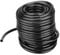 Carrete de manguera de riego de agua Manguera de riego Manguera flexible de plástico de PVC resistente Tubería de riego de jardín negra de 3 tamaños para césped agrícola (50m)