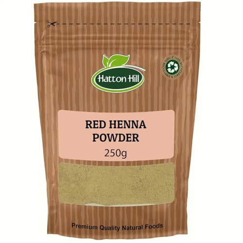 Pure Henna Powder 250g for Hair Dye & Color - Red Henna Hair Dye for Men & Women by Hatton Hill