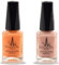 (2Pcs Set) Henna Infused Halal Nail Polish Permeable Nail Polish Vegan Long lasting Nail polish (Pink Rose, Amber)