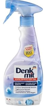Denkmit 3in1 Textilerfrischer, Hygienische Reinheit, Geruchsentfernung, Faltenglättung ohne Bügeln, entfernt 99,9% Bakterien, 70% Recyclinganteil
