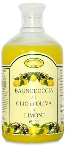 Fratelli Risso - Olivenöl und Zitronenöl, Körperbad, Duschgel, Naturschaum, 1 Stück - 500 ml
