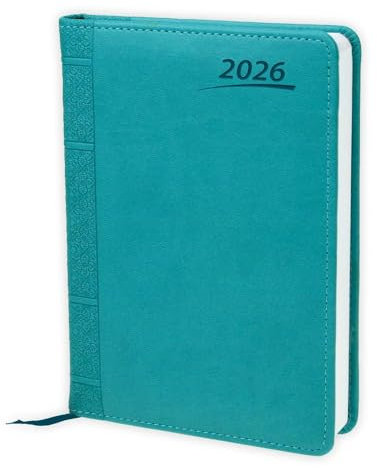 TRÖTSCH - Buchkalender A5 Aqua 2026 | Tagesplaner