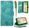 AROYI Lederhülle Kompatibel mit Samsung Galaxy A56 5G Hülle und Schutzfolie, Flip Wallet Handyhülle PU Leder Case Kartensteckplätzen Schutzhülle Kompatibel mit Samsung Galaxy A56 5G Dunkel Grün