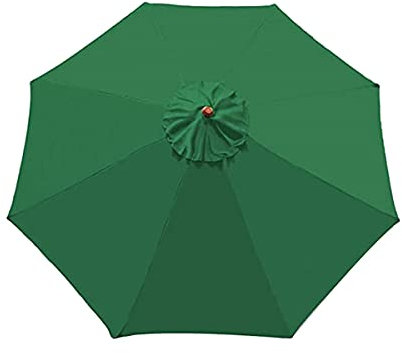 PYCJNFC Nueva Cubierta de Lona de poliéster Verde para sombrilla de Playa de 6/8 Varillas. Reemplazo de Tela.